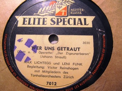 Leni Funk MAX LICHTEGG Suppe Boccaccio Florenz schöne Frauen/ Gypsy Baron ELITE