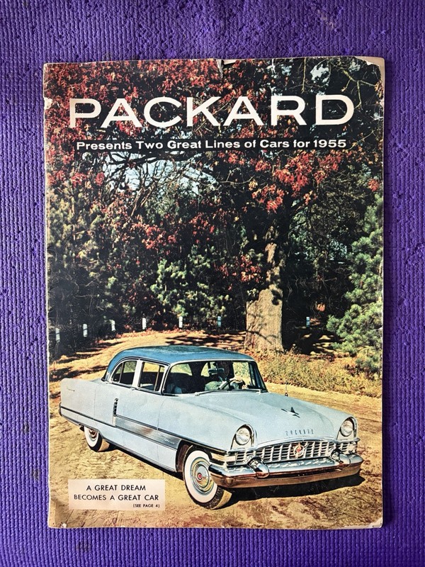 Vintage PACKARD Two Lines Of Cars. 1955