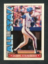 Darryl Strawberry Limited Edition 1990 Topps TV GLOSSY All-Star Baseball Card 56