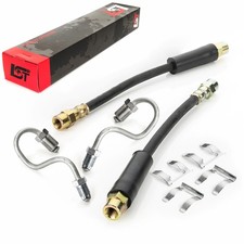 2x Bremsschlauch Leitung Bremse +Haltefeder hinten für VW Jetta III 1K IV 16