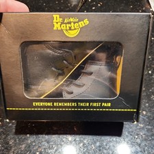 Dr. Martens Infant Booties Size 3 US  UK 2 Black Crib Shoes 1460 Boy/Girl