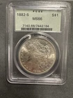 1882 S Morgan Silver Dollar PCGS MS66