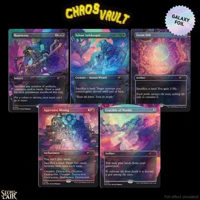 secret lair chaos vault 土地5種　foilセット　MTG s-l400.jpg