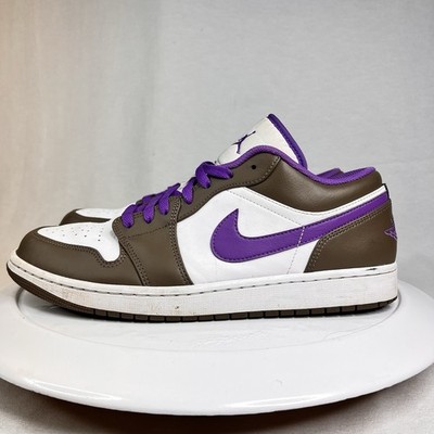 Nike Air Jordan 1 Low Palomino White Wild Berry Purple Men s Size 12
