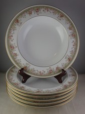 Set Of Six Noritake Morning Jewel Rim Soup Bo...