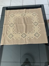 Hardanger Tischdecke ca. 70x70 cm Handarbeit Decke quadratisch Tischläufer