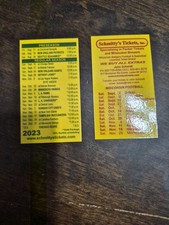 2023 Green Bay Packers Wisconsin Badgers Combo Schedule Card Pocket Schedule