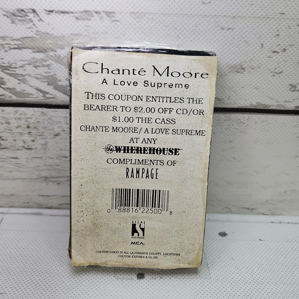 Chante Moore This Time Single 1995 Cassette Tape MCA Records 2 Songs Vintage New - Image 2 of 4