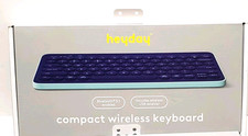 HeyDay Compact Wireless Keyboard - Bluetooth  USB Wireless Receiver -