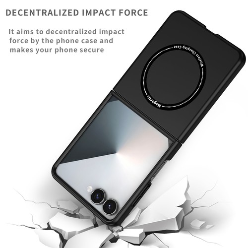Magnetic Shockproof Case for Samsung Galaxy Z Flip 3 4 5 6 7 Wireless Charging - Picture 2 of 63