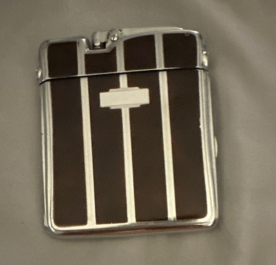 art deco cigarette lighter in collectible ronson lighters Vintage 1940’s Ronson Ten A Case Art Deco Cigarette Lighter-UNTESTED-