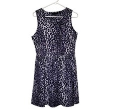 Women's Large Black and Gray Animal Print Dress