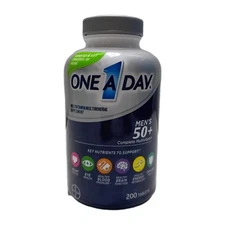 One A Day Men's 50+ Complete Multivitamin, 200 Tablets , Exp:12/2026