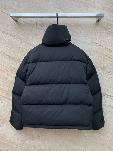 Unused Acne Studious Unisex Short Down Jacket Size L Black Length 77cm image 2