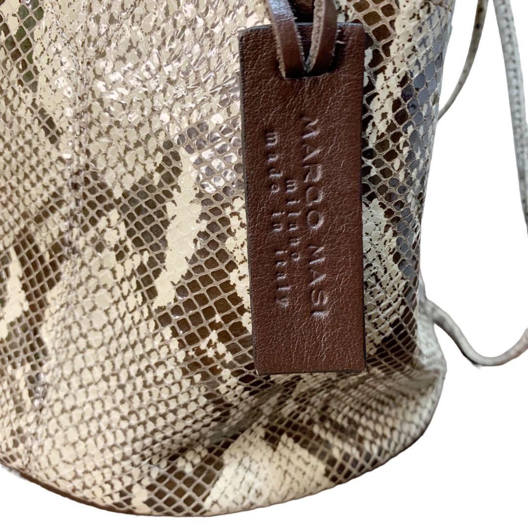 Marco Masi Python Snake Leather Handbag, Compact,… - image 5