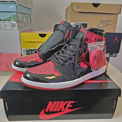 Jordan 1 Retro OG High Patent Bred EU 48,5 US 14  555088-063