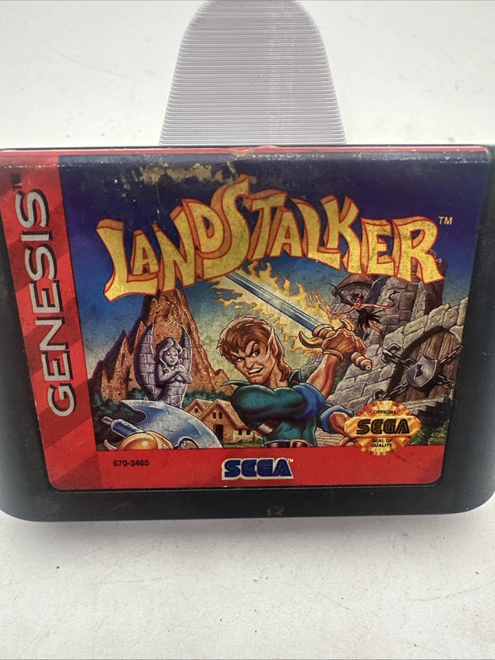 Landstalker Treasures of King Nole (Sega Genesis, 1992) solo cartucho Foto 2 de 4