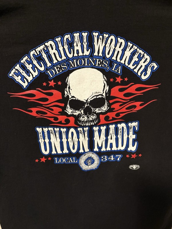 IBEW International Brotherhood Electrical Workers XL Long Sleeve Iowa