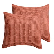 Mills Waffle Adobe Euro Sham Set - Two Euro Shams - Levtex Home