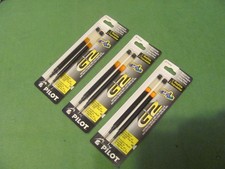 Lot of 3 Packs of Pilot G2 Gel Ink Pen Refills Black 77240 - New  Sealed