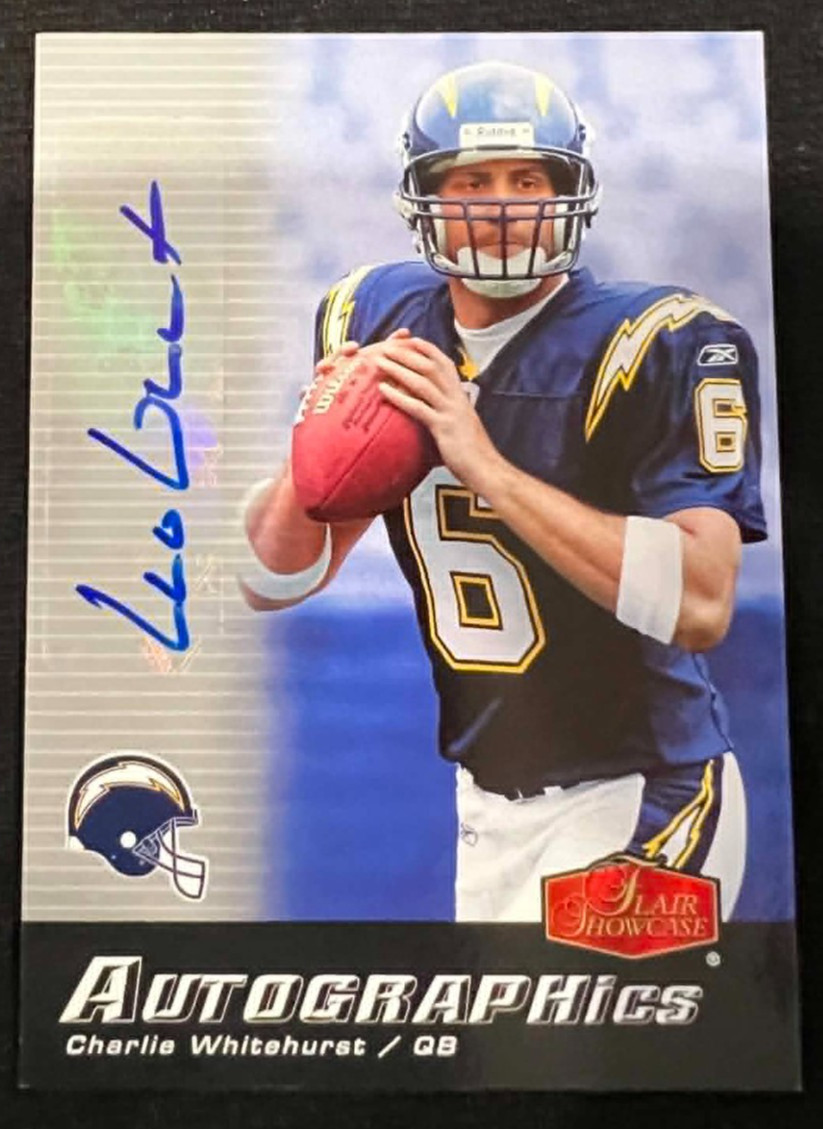 Charlie Whitehurst Flair Showcase Autographics #AUCW Base
