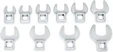 10 Pc. 3/8" Drive Crowfoot Wrench Set, Metric - 81909