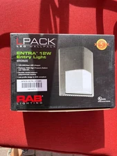 New  RAB Lighting ENTRA12N  Neutral LED Outdoor Wall-Mounted Entry Light