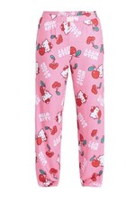 Hello Kitty Women s Sleep Pajama Pants Pink Cherries Size XL 16-18 Pockets