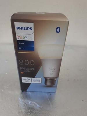 Philips Hue White A60 Smart LED Glühbirne [E27 Edison Schraube]