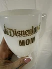 Vintage 70s Disneyland Milk Glass "Mom" Pedestal Mug Cup Gold Lettering Souvenir