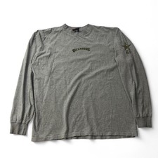 Vintage Billabong Camo Army Long Sleeve Grey Made In USA Size L
