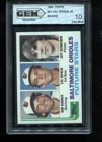 Cal Ripken Jr. Rookie 1982 Topps #21 RC Card MVP Baltimore Orioles GEM MINT 10