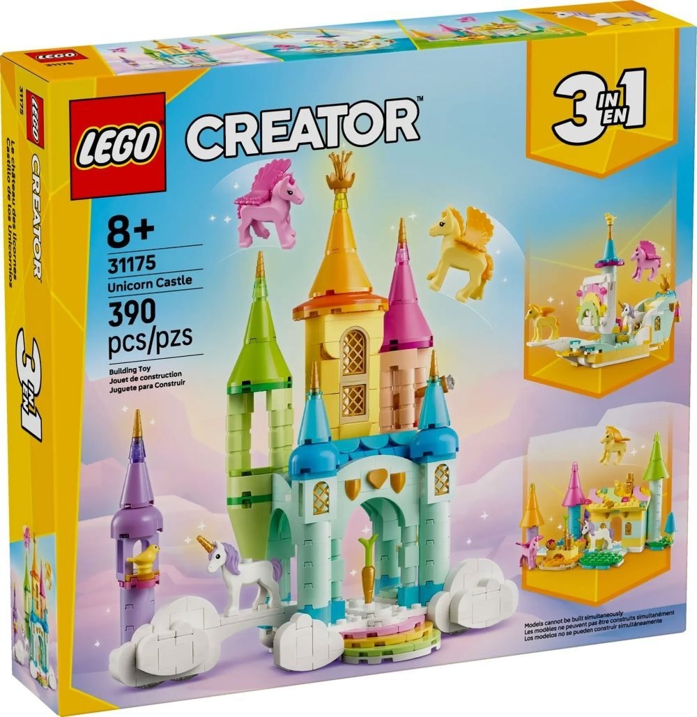 LEGO Creator 31175 Le château des licornes jouet de construction 3 en 1