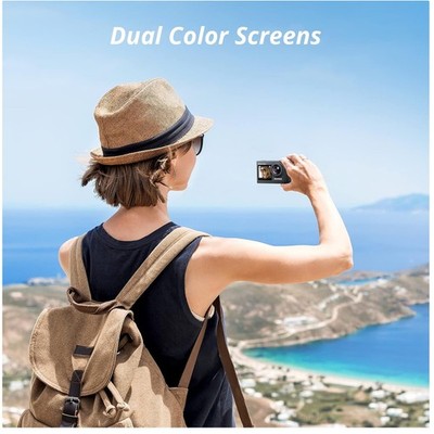 Dual-Display 4K Action Camera Bundle