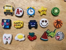 12-various 2 sided silicone beads for pens,keychains  more