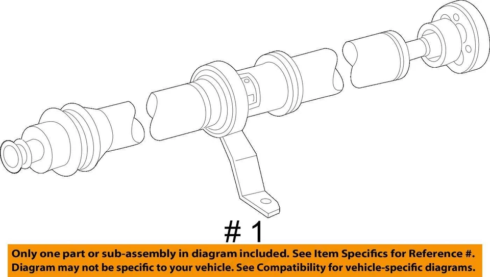 (LOCAL PICKUP ONLY) Rear Drive Shaft Sedan Manual Transmission Fits 13-16 AUDI A - Image 4 of 4