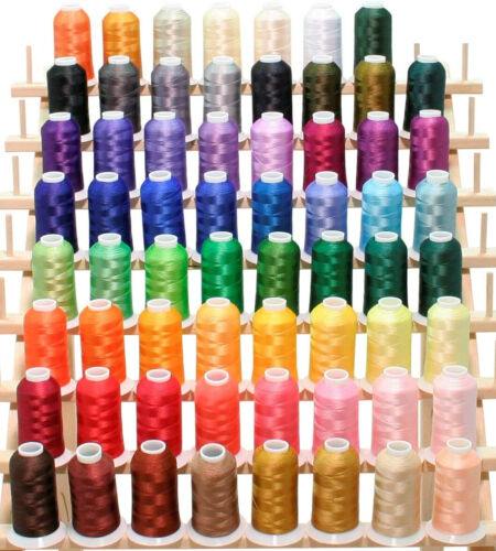 50 Cones Premium 1100Yrd Each of Polyester Embroidery Threads Compatible Brother - Picture 2 of 3