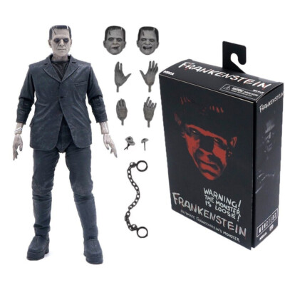 NECA Ultimate Frankenstein s Monster Black & White 7'' Actionfigur Modell Spi...