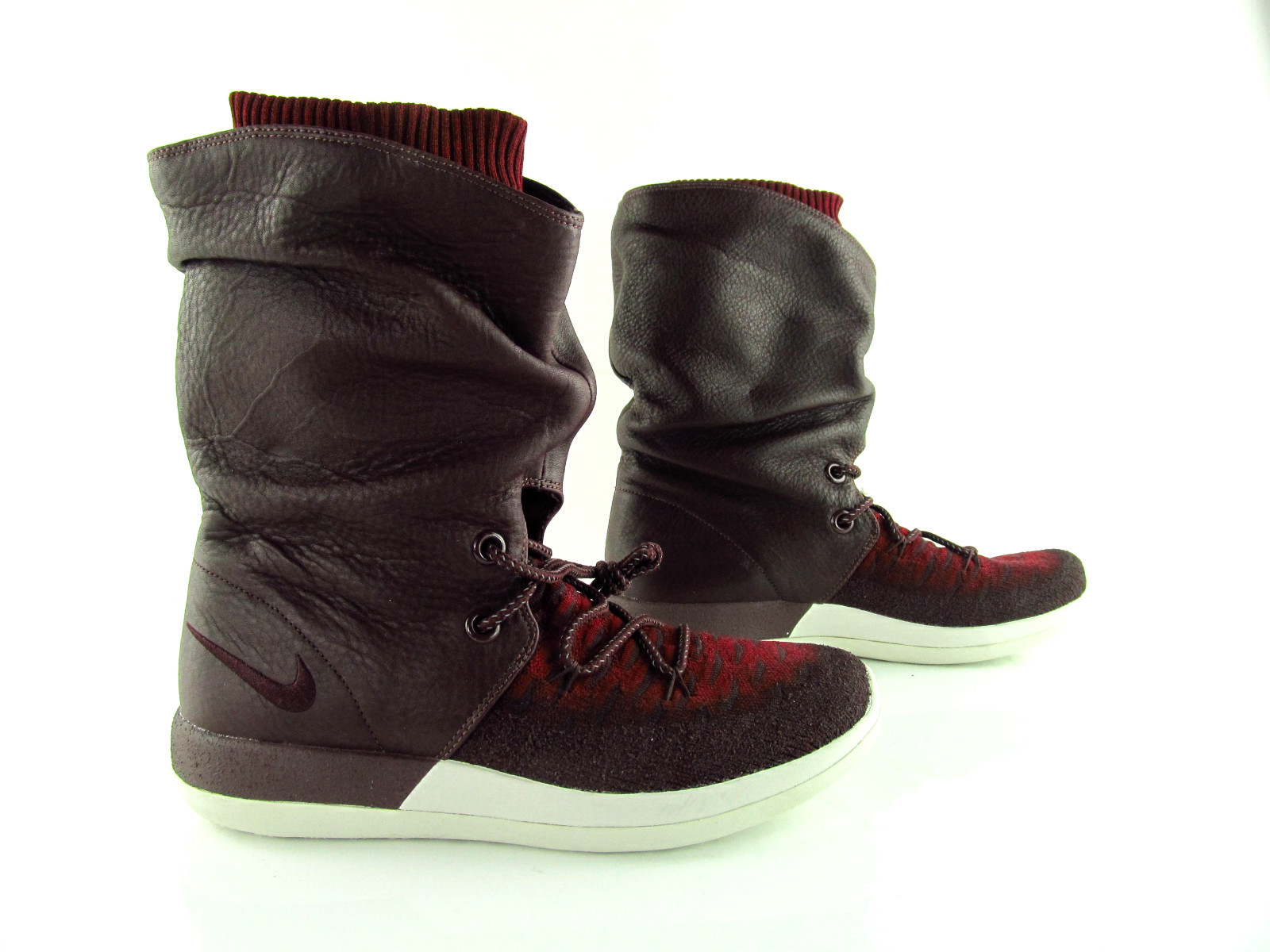 Nike Roshe Roshe Roshe 2 Two Hi Flyknit Sneakerboot Leather Bordeaux red US_7 Eur 38 64cb47 Nike Roshe Roshe Roshe 2 Two Hi Flyknit Sneakerboot Leather Bordeaux red US_7 Eur 38 64cb47