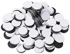 100 pcs 2" (30 mil) Magnetic Adhesive Circles Magnets Peel & Stick Craft Magnet