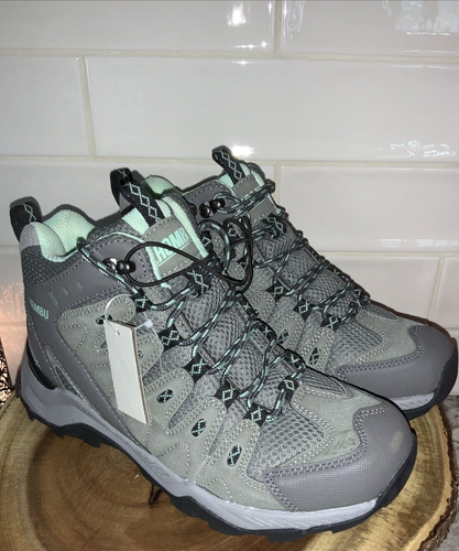 Womens Hiking Boots Size 7 Gray Ankle NEW