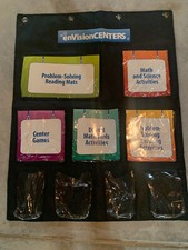 Pearson Canvas Teacher 10 Pocket Organizer Classroom, 42  X 33.5  , Organization