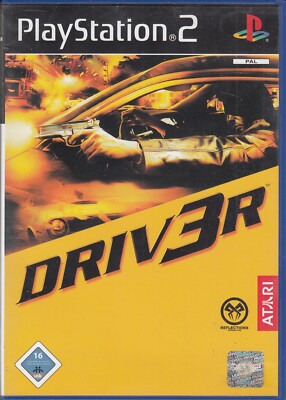 Driv3r Driver 3  - PS2 - mit OVP & Anleitung -V3560