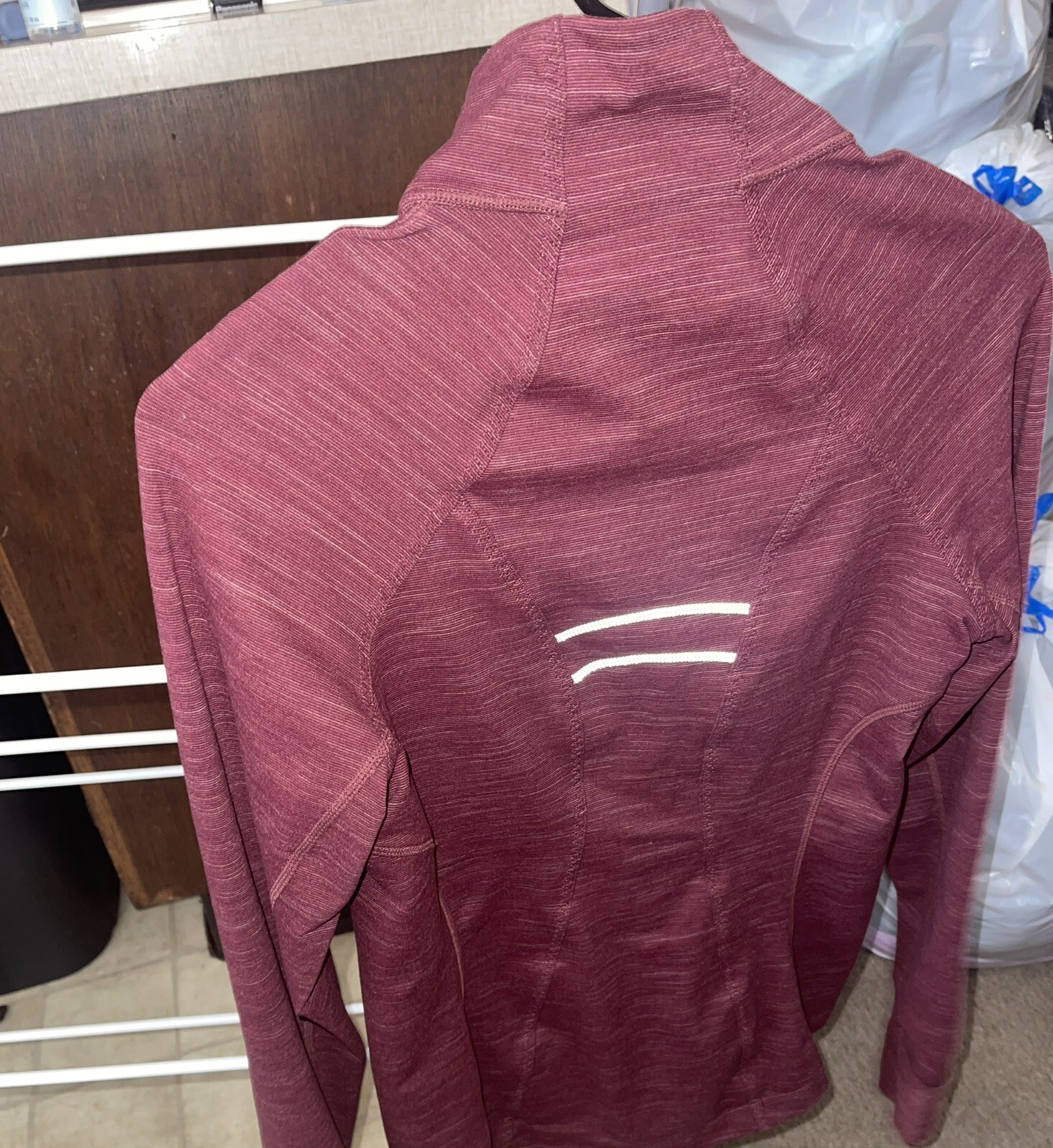 athleta Striated Hope Full Zip Jacket (Excellent) - image 6