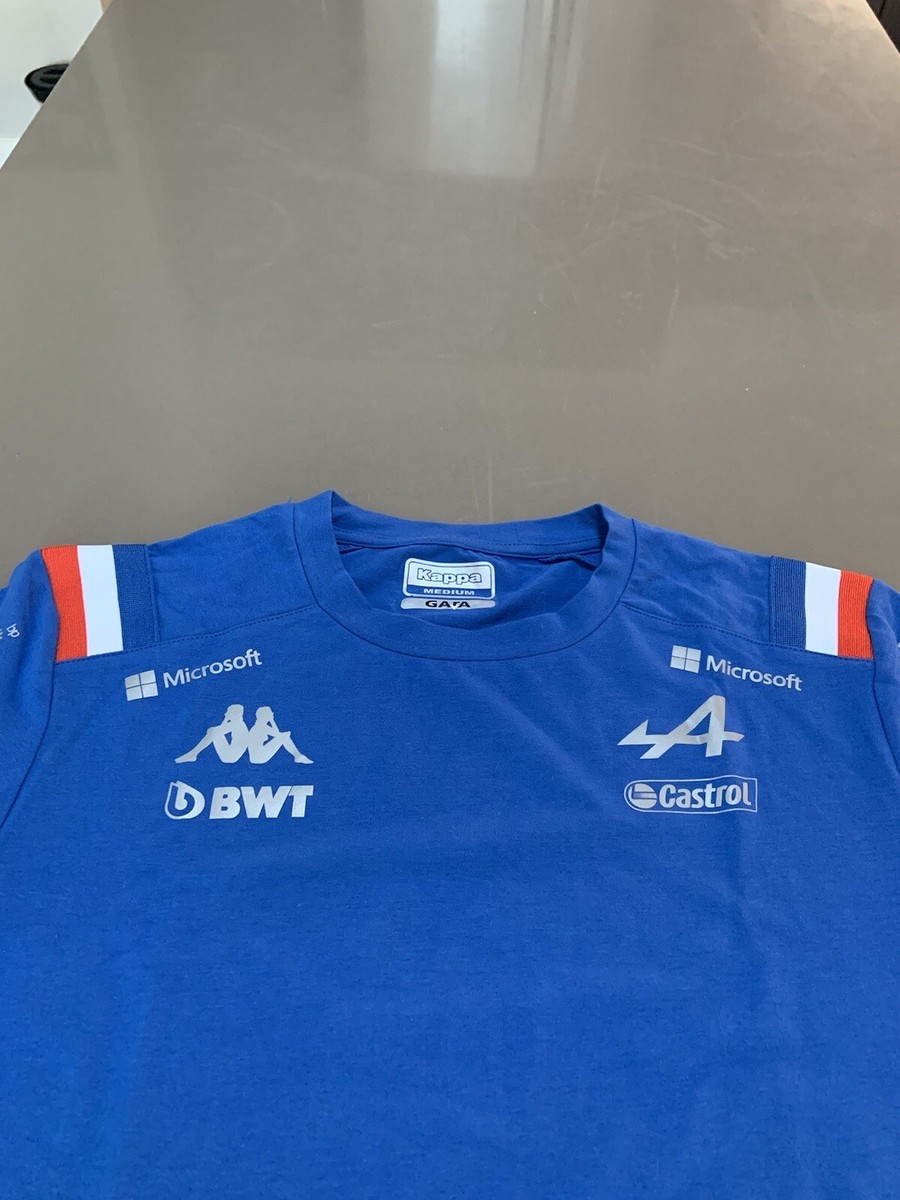 Kappa BWT Alpine 2022 F1 Formula 1 Team T-Shirt Blue M | eBay