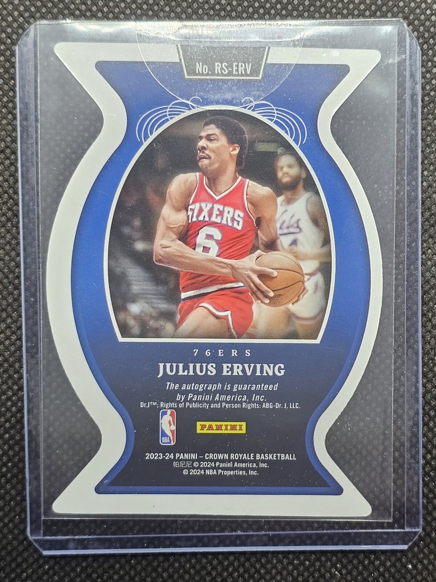 23-24 Crown Royale Julius Erving Royal Signatures On Card