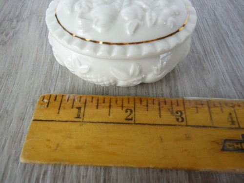 Lenox 1989 Primavera Fruta Jardín Huerto Baratija Caja Anillo Joyería Alijo Maximalista - Imagen 11 de 13