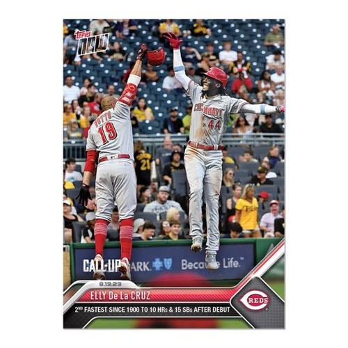 2023 TOPPS NOW 700 Elly De La Cruz Reds Rookie Call Up 10 HR & 15 SBs - Picture 5 of 6