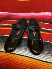Dance Class Unisex Child Mary Jane Patent Leather Tap Dance Shoes Youth 12.5 NEW