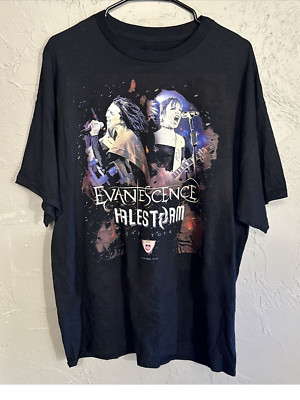 Evanescence Halestorm Tour Music Short Sleeve T-Shirt Men Women Cotton Tee